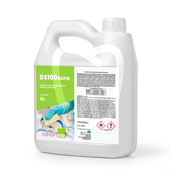 Ds100 rapid desinfectante de superficies 5l desinfección expertlab