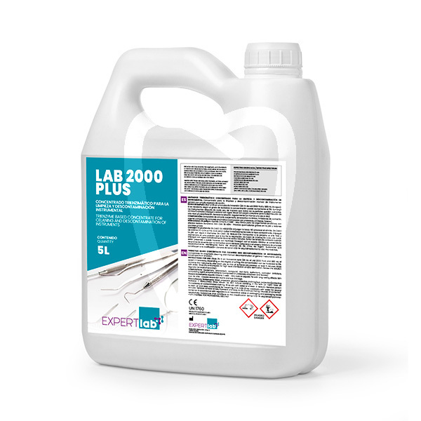 Lab 2000 plus desinfectante para instrumental trienzimático concentrado 5l desinfección expertlab