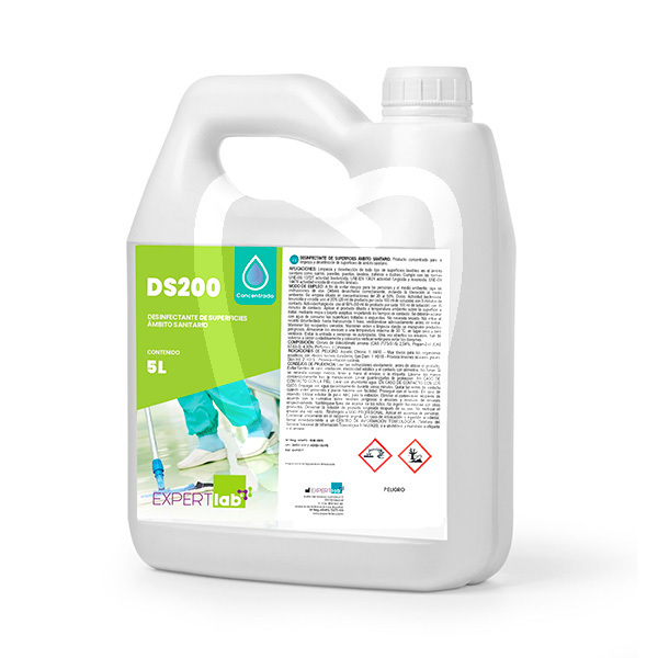 Ds200 desinfectante de superficies 5l desinfección expertlab