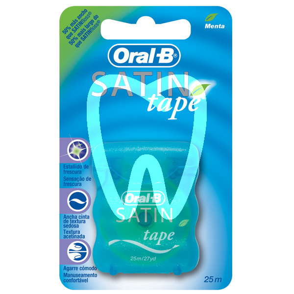 Hilo dental satin tape menta prevención y diagnóstico oral b