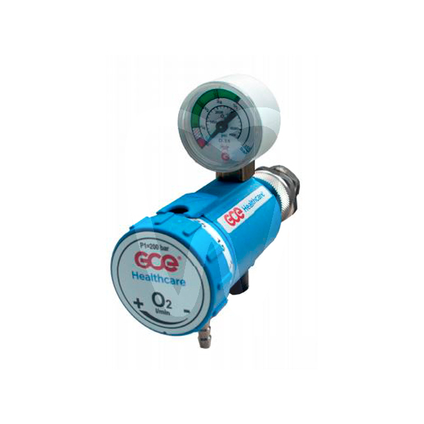 Accesorio  reanimación manometro+caudalimetro aparatos emergencias y rcp oxigen salud