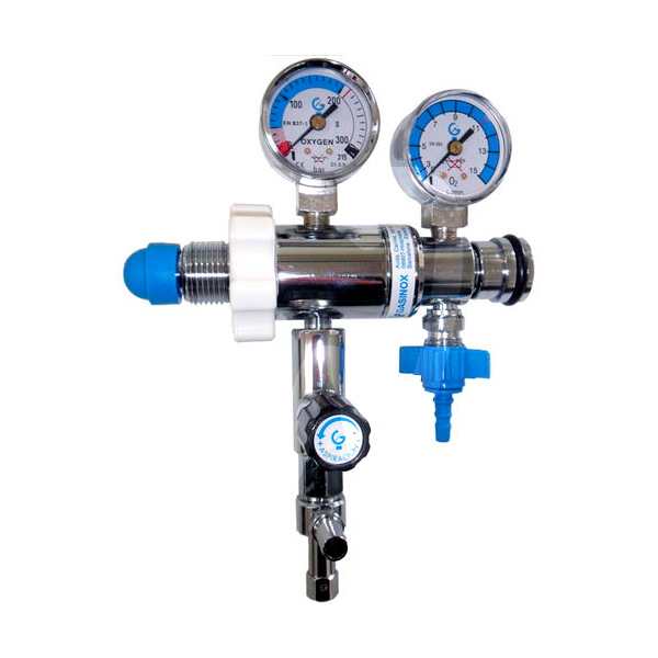 Accesorio  reanimación reductor presion+regulación aspiración aparatos emergencias y rcp oxigen salud