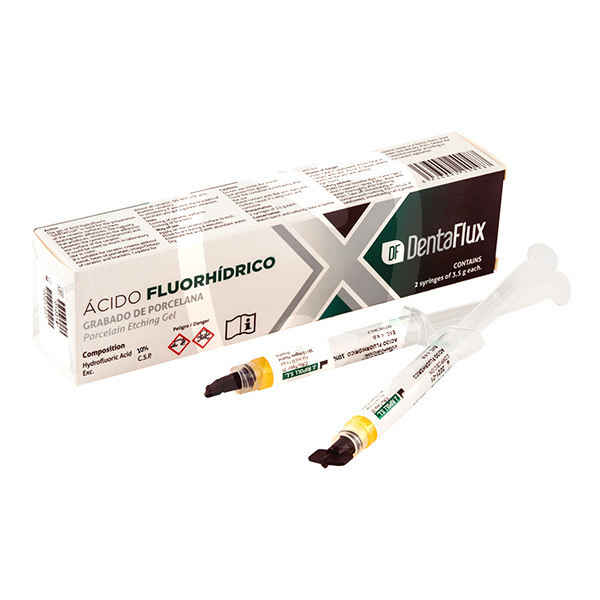 Acido fluorhidrico 10% gel cementos dentaflux