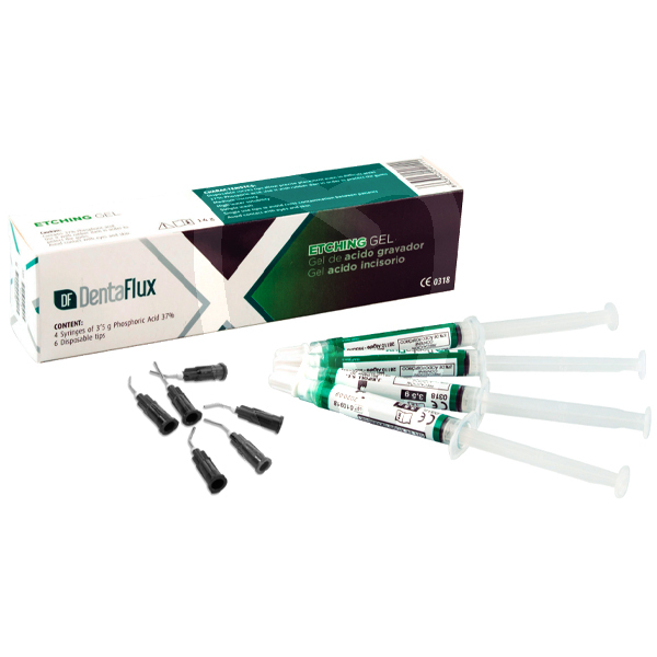 Acido grabador verde 37% reconstrucción dentaflux