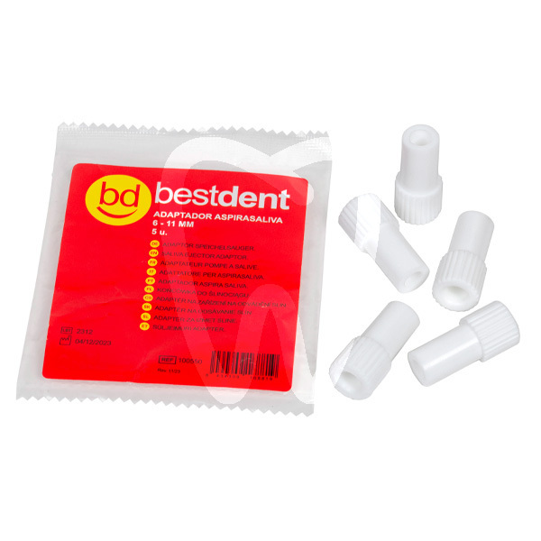 Adaptador aspirador saliva 6 a 11 mm desechables bestdent