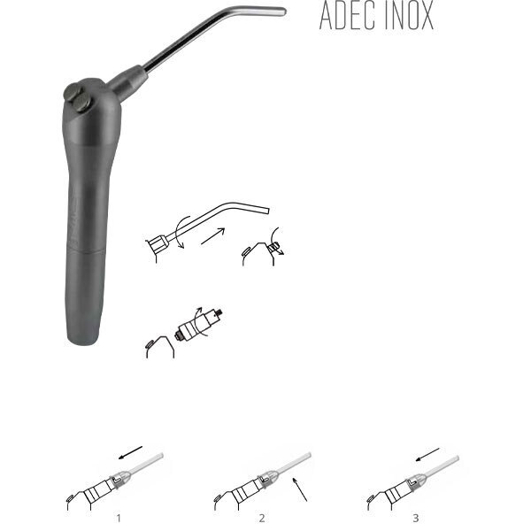 Adaptador riskontrol adec inox profilaxis acteon