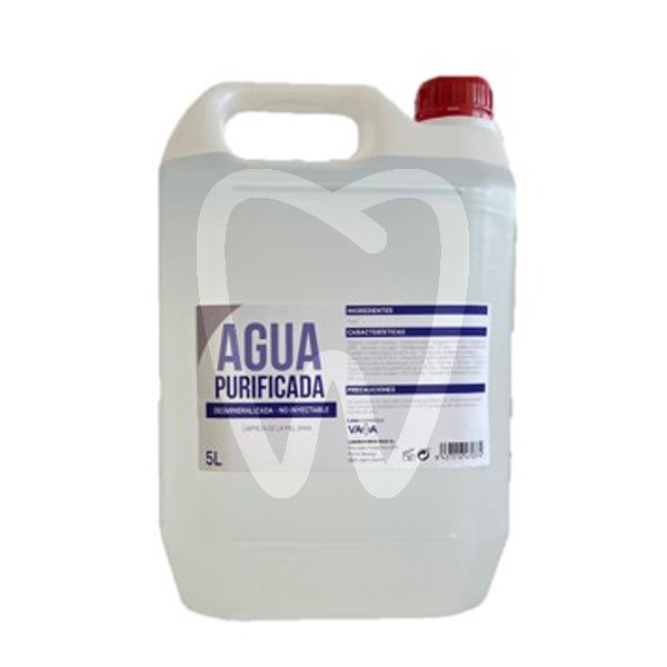 Agua destilada purificada 5l esterilización y desinfección vaza