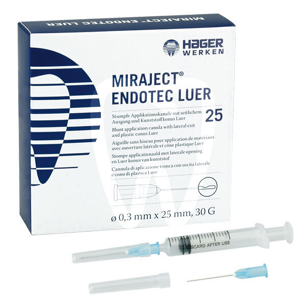 Agujas miraject endotec endodoncia hager & werken
