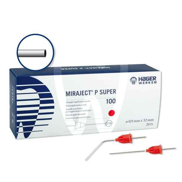 Agujas miraject p (0,8mmx25mm) agujas y biomateriales hager & werken