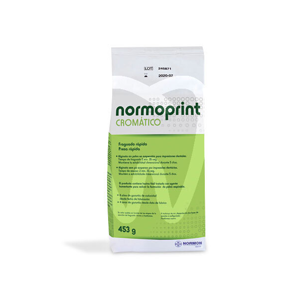 Alginato normoprint impresión y prótesis normon