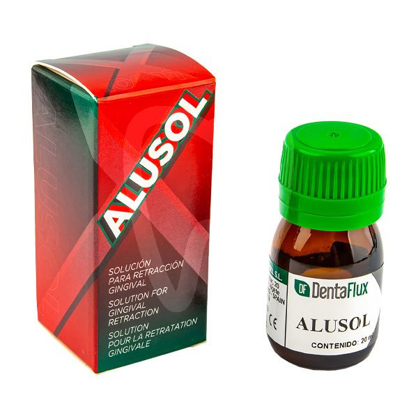 Alusol dentaflux liquido (cloruro de aluminio) impresión y prótesis dentaflux