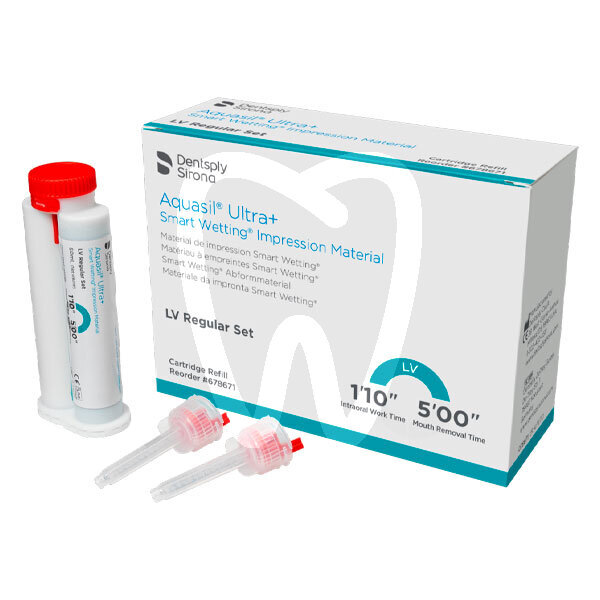 Aquasil ultra+  silicona fluida impresión y prótesis dentsply
