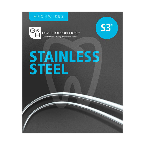 Arco acero s304 europa i redondo arcos y alambres g&h orthodontics
