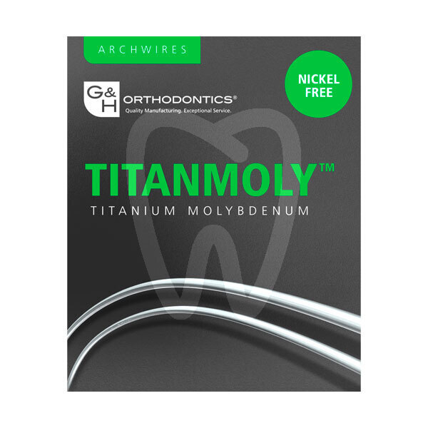 Arcos titanmoly titanio molybdeno trueform redondos arcos y alambres g&h orthodontics