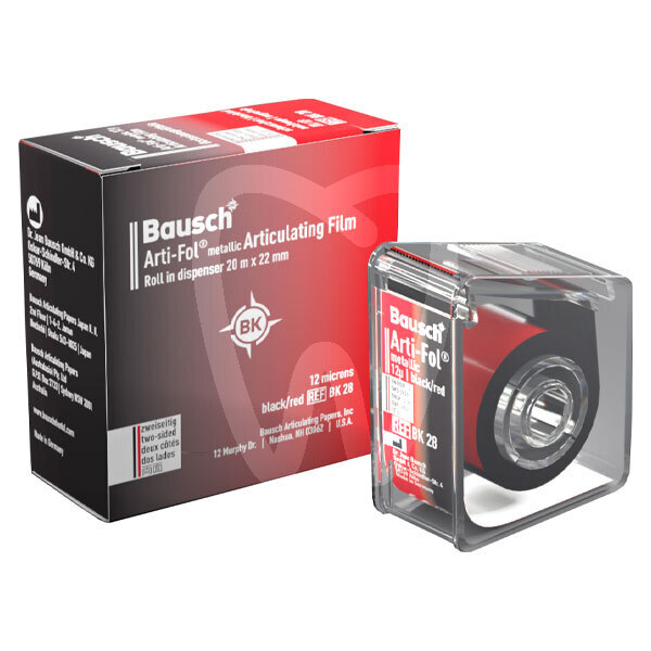 Arti-fol metallic black-red dispenser impresión y prótesis bausch