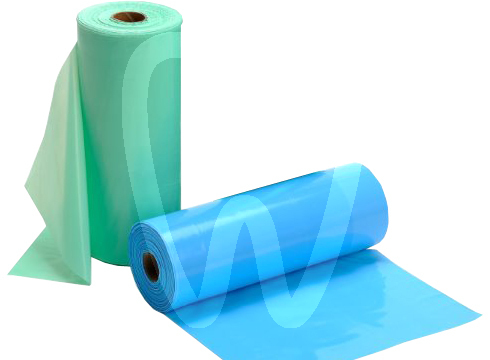 Babero papel-plastico azules (80u) sogev desechables sogeva