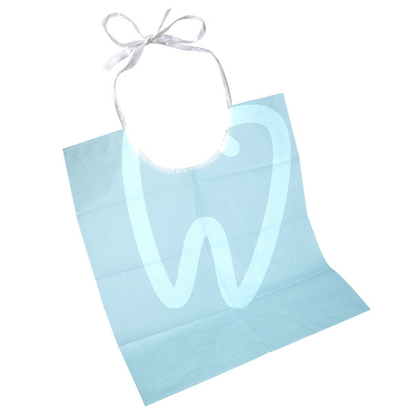 Baberos con cintas 40x45cm desechables steriblue