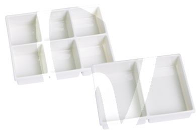 Bandeja con compartimentos altos instrumental sin marca