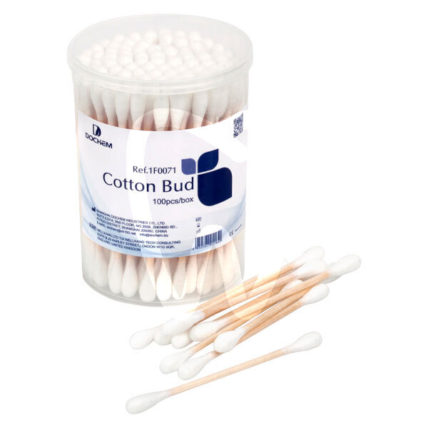 Bastoncillos algodon doble - madera desechables dochem