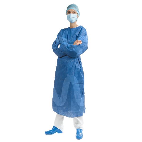 Batas estériles tnt microfibra azules 1u desechables alle - euronda