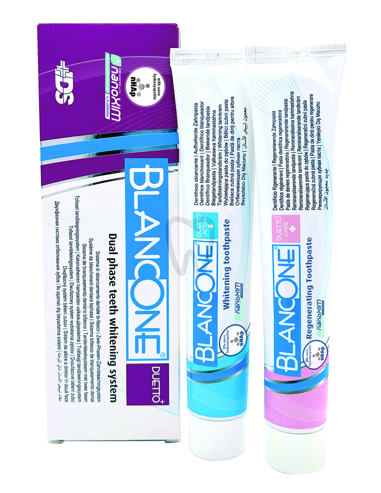 Blancone duetto+ pasta de dientes prevención y diagnóstico ids
