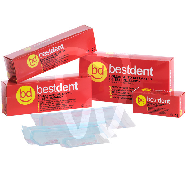 Bolsas esterilizar autosellantes 9x23cm prevención y diagnóstico bestdent