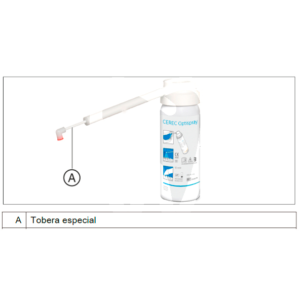 Boquilla especial cerec optispray 25u. impresión y prótesis dentsply sirona lab