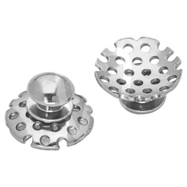 Boton lingual base perforada intraoral metálico y estético bestdent