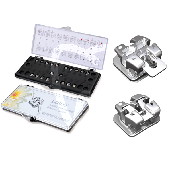 Bracket hibrido autoligado pasivo lotus plus reposicion brackets ortho technology