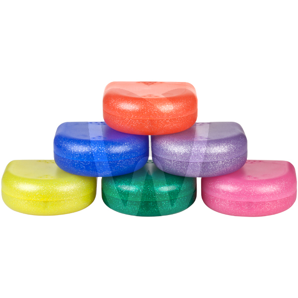 Cajas para retenedores con purpurina pequeñas cajas bestdent