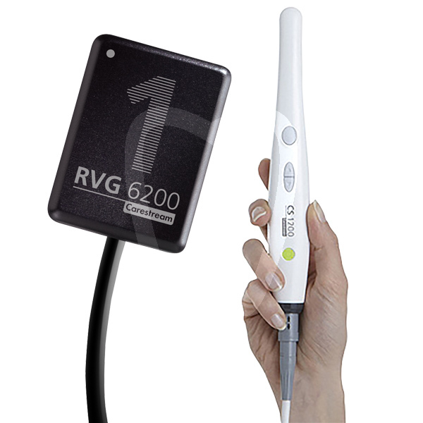 Captador rvg 6200 s1 + camara cs 1200 imagen digital carestream