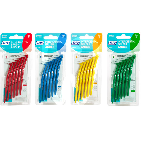 Cepillo interdental angulado prevención y diagnóstico tepe