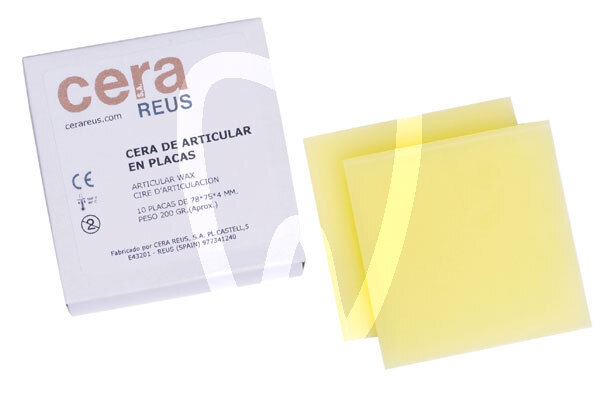 Cera articular amarilla planchas impresión y prótesis reus