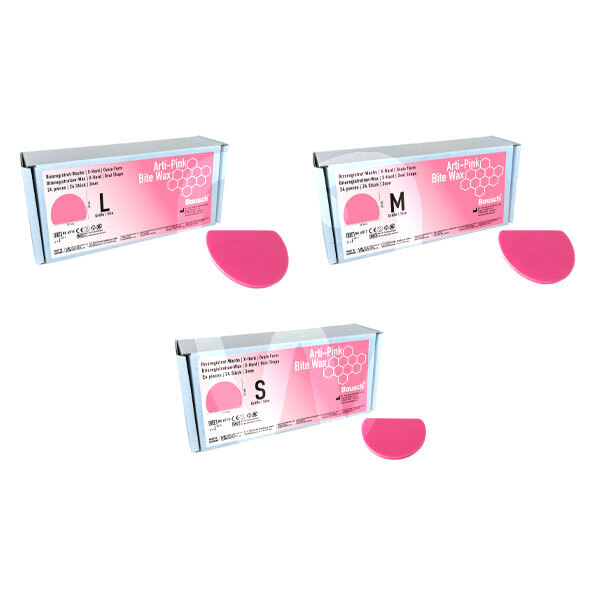 Cera extra-dura arti-pink oval impresión y prótesis bausch