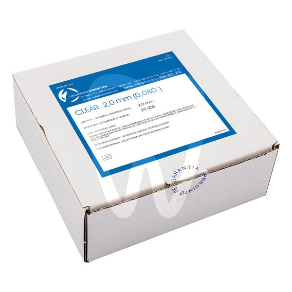 Clear 2mm (25und) impresión y prótesis laboratorios clarben