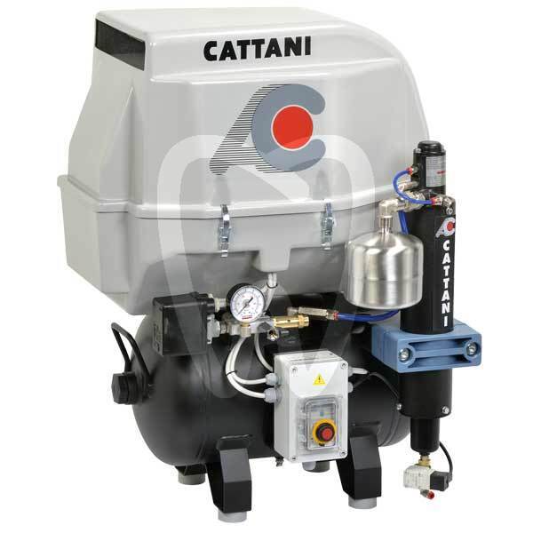 Compresor ac100q 1cil + secad+ insonor sala de máquinas cattani