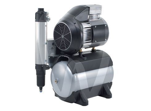 Compresor tornado 1 con secador membrana sala de máquinas dürr