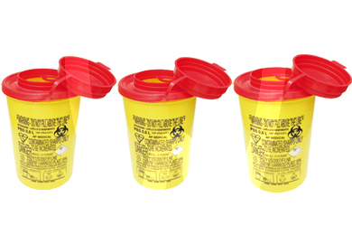 Contenedor agujas usadas agujas y biomateriales larident