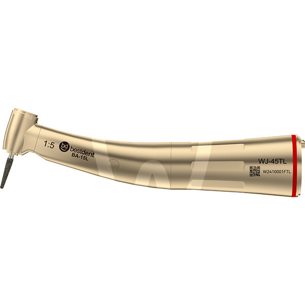 Contra angulo bestdent transmision 1:5 con luz anillo rojo rotatorio bestdent