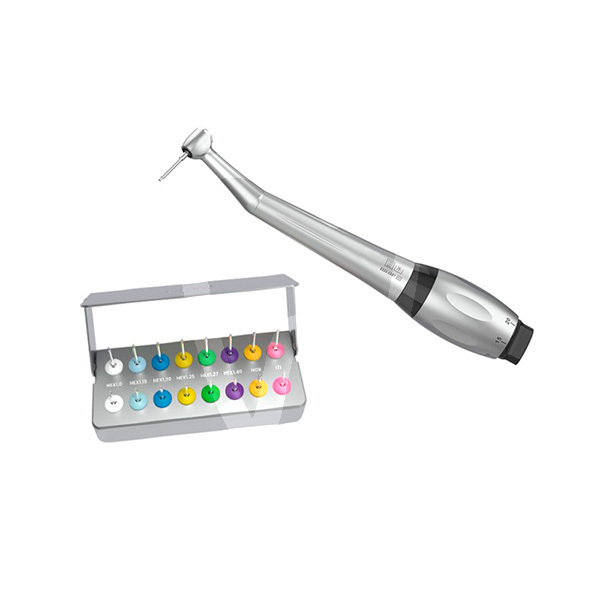 Contra angulo dinamométrico + kit llaves cirugía e implantes technoflux