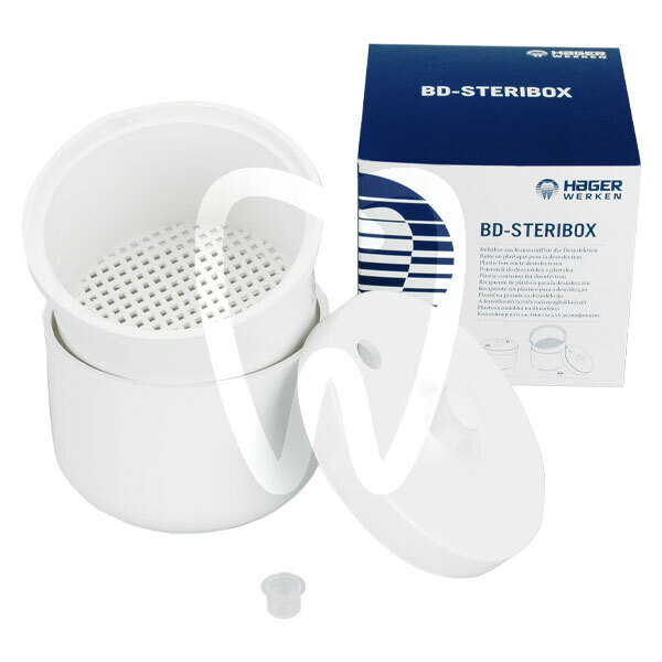 Cubeta desinfección fresas bd-steribox plástico fresas hager & werken