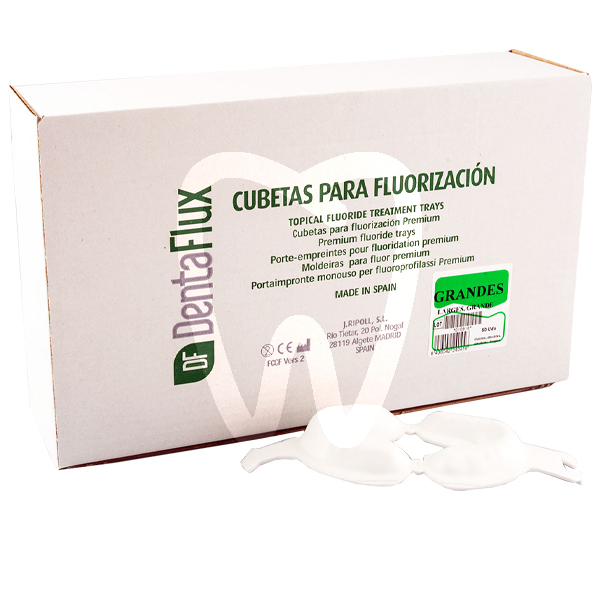 Cubetas fluor prevención y diagnóstico dentaflux