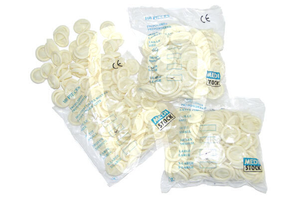 Dedales o fundas de látex prevención y diagnóstico medistock