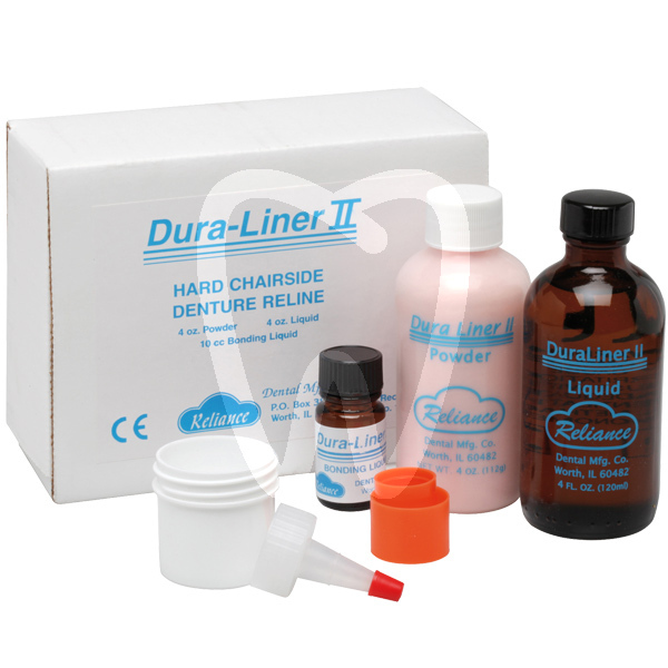 Duraliner ii hard denture liner impresión y prótesis reliance