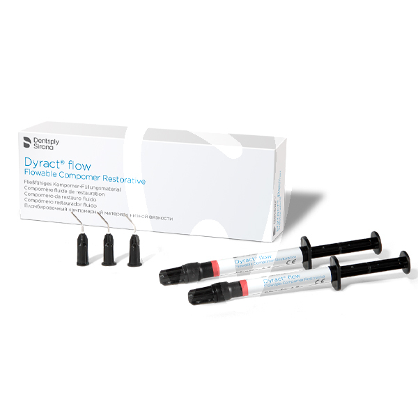 Dyract flow jeringa reconstrucción dentsply