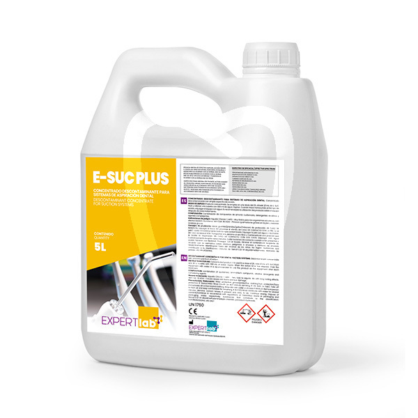 E-suc plus desinfectante de aspiración concentrado 5l prevención y diagnóstico expertlab