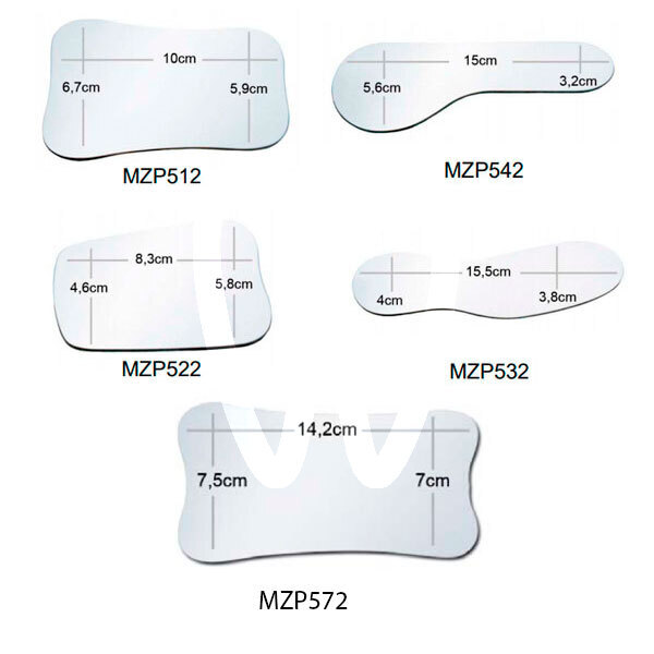 Espejos fotograficos de cristal 1ud. instrumental prodont