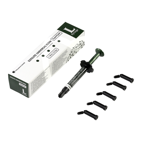 Estelite universal flow super low reconstrucción tokuyama