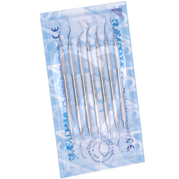 Estuche 7 curetas gracey asa instrumental asa dental