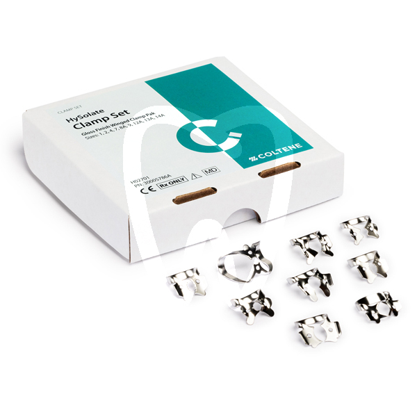 Estuche  9 clamps fiesta con ala endodoncia hygenic